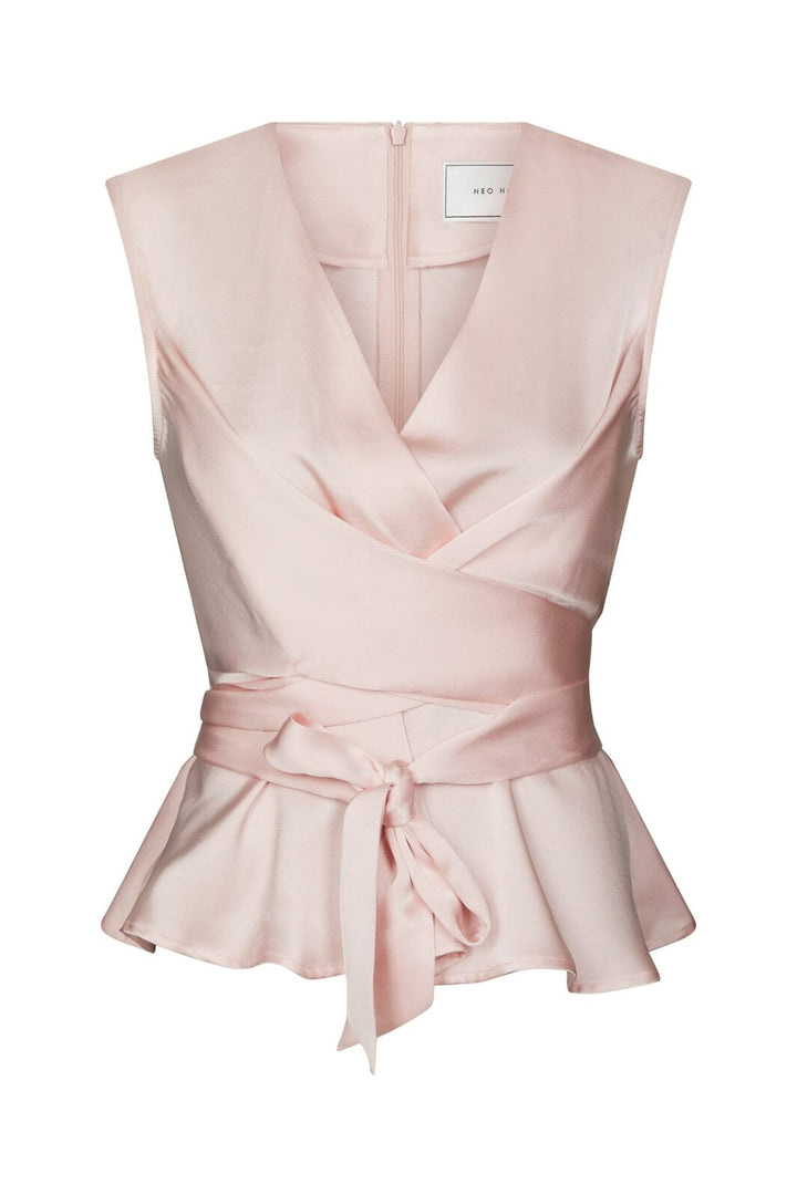 Neo Noir - Risetta Heavy Sateen Top 167086 - 754 - Light Pink