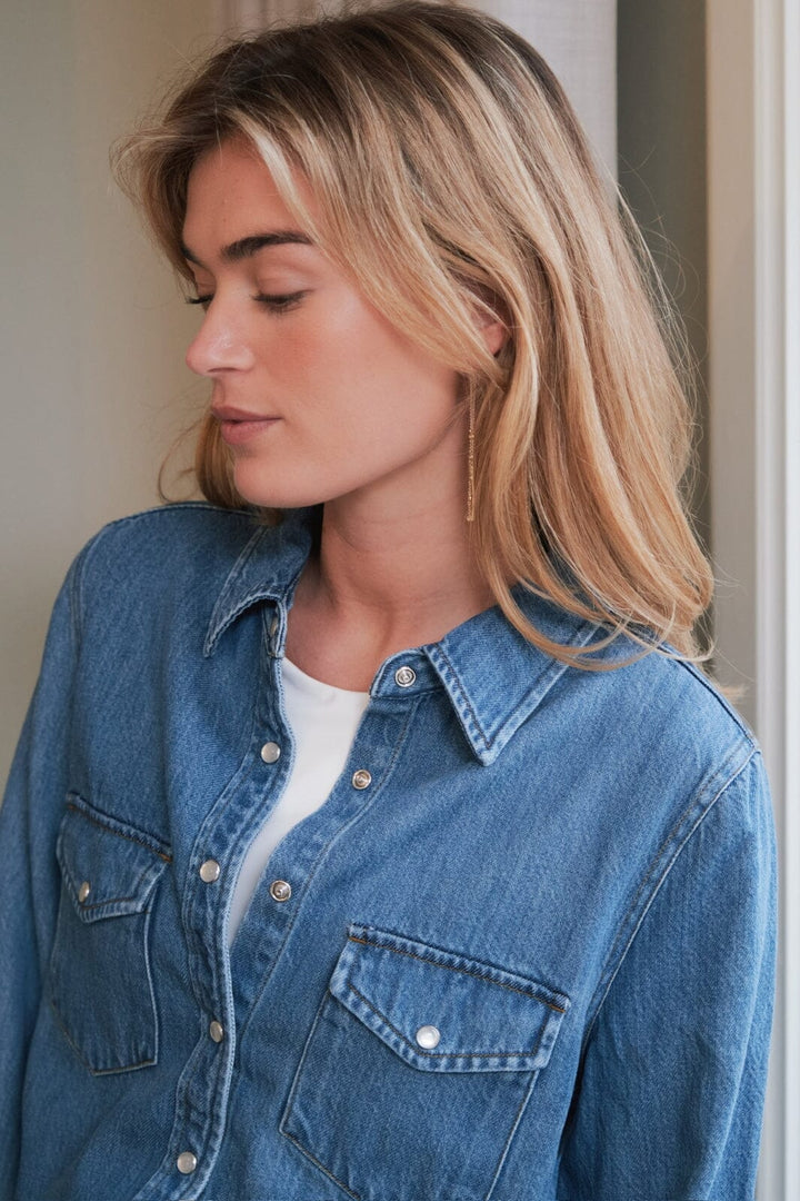Neo Noir - Roger Denim Shirt 162889 - 843 - Vintage Blue Skjorter 