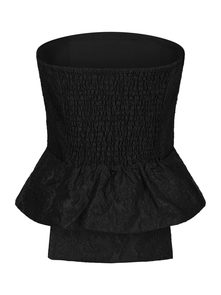 Neo Noir - Romilly Brocade Top 171062 - 100 - Black Toppe 