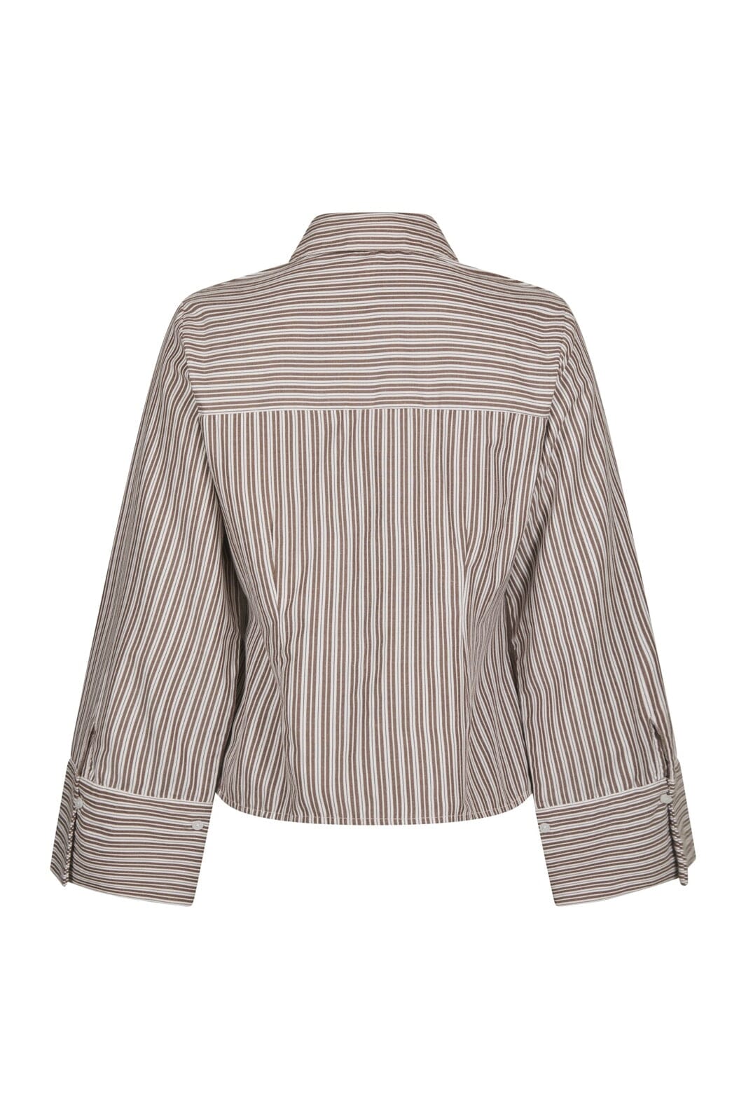 Neo Noir - Rosa Double Mix Stripe Shirt 170949 - 306 - Dusty Brown