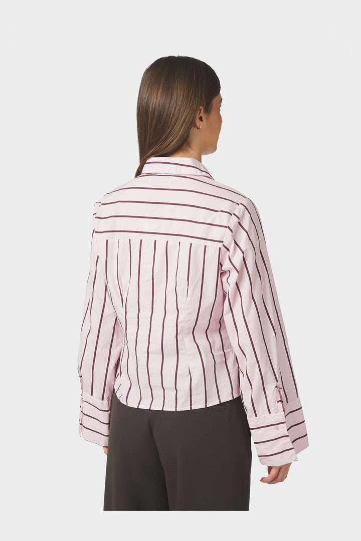 Neo Noir - Rosa Wide Stripe Shirt 169704 - 754 - Light Pink