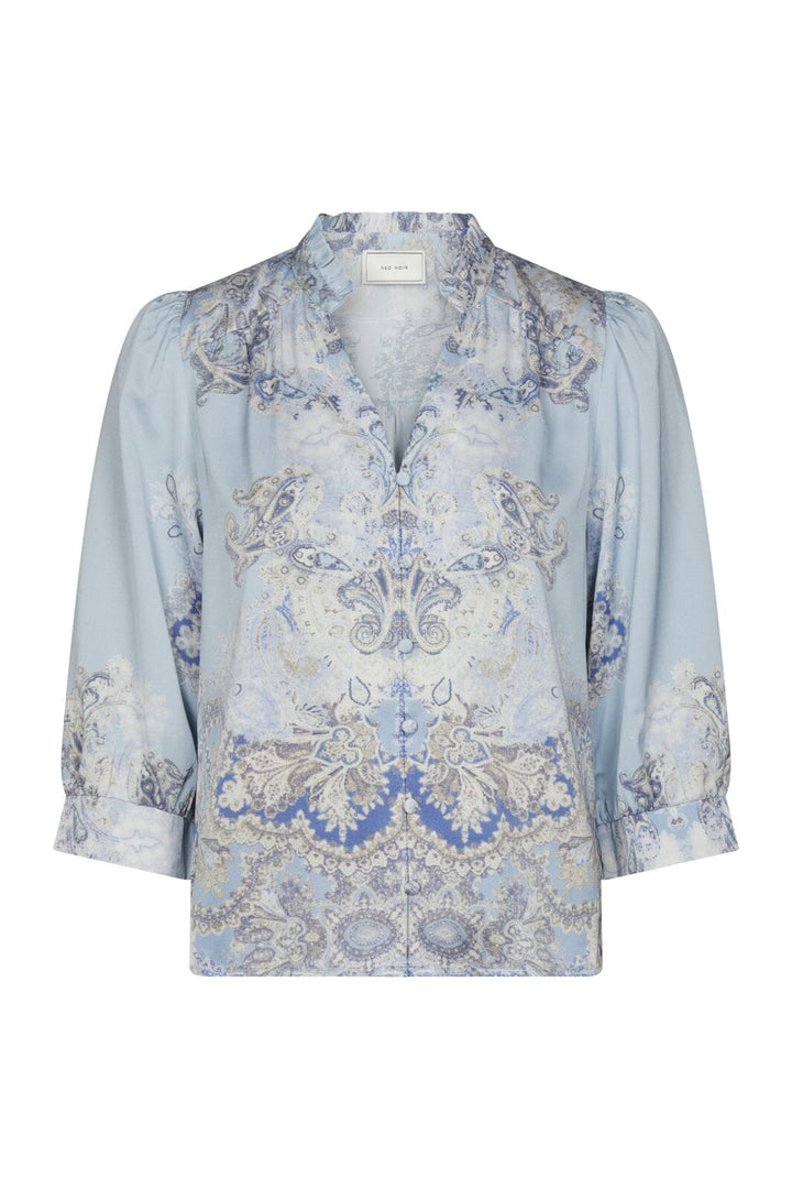 Neo Noir - Roselle Artist Paisley Blouse 165558 - 145 - Light Blue