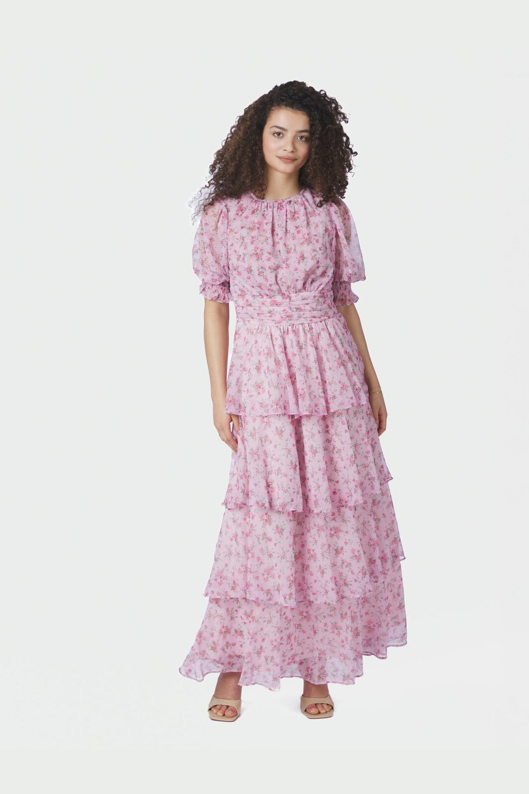 Neo Noir - Sable Meadow Printed Dress 167707 - 754 - Light Pink