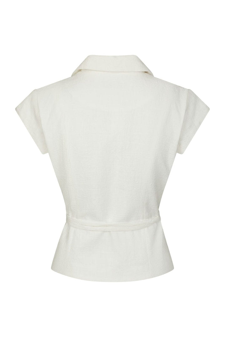 Neo Noir - Salima Ramie Waistcoat 168128 - 121 - Off White