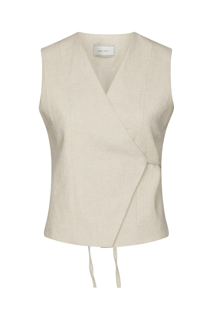 Neo Noir - Samara Ramie Waistcoat 165105 - 815 - Natural