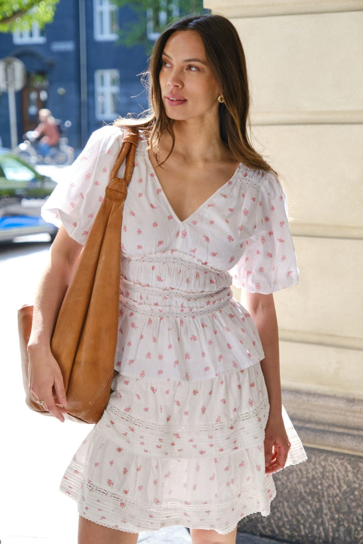 Neo Noir - Sapura Fleurie Blouse 165289 - 165 - Rose Bluser 