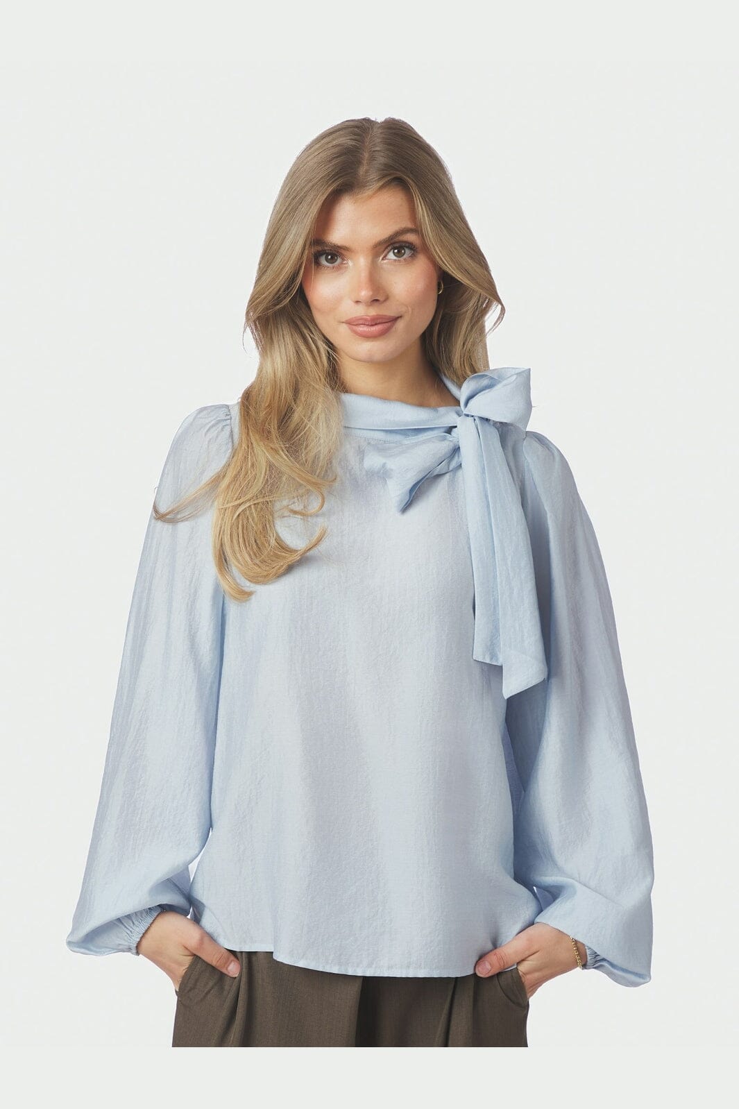 Neo Noir - Selene Crisp Blouse 167523 - 145 - Light Blue