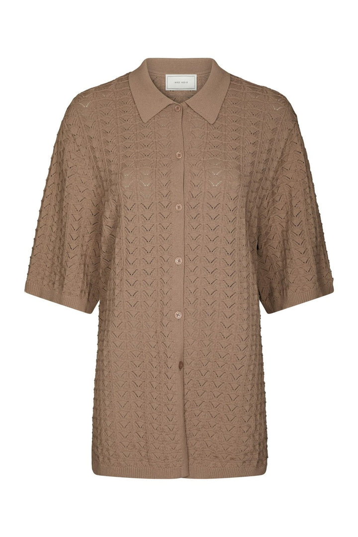 Neo Noir - Sette Fine Crochet Blouse 168327 - 214 - Taupe