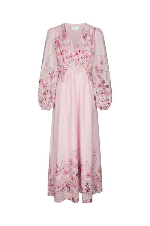 Neo Noir - Silfi Flower Print Dress 164828 - 630 - Dusty Rose
