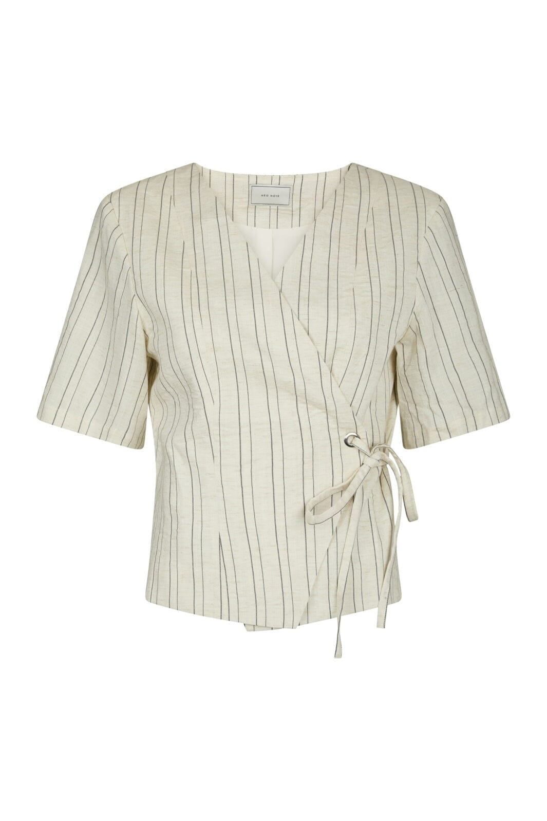 Neo Noir - Simmo Stripe Eyelet Blouse 167886 - 121 - Off White