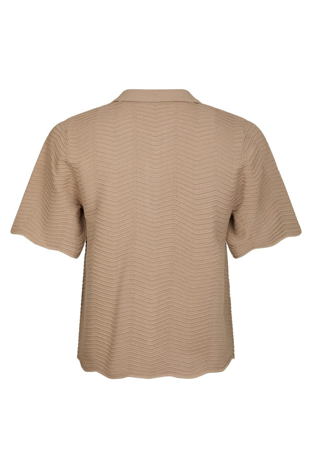Neo Noir - Soko Wave Knit Tee 164605 - 125 - Dark Sand