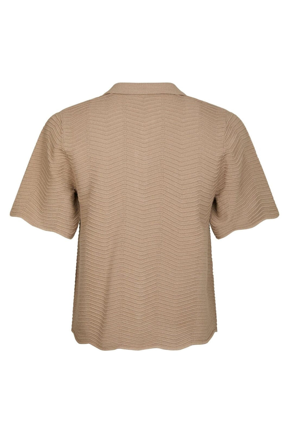 Neo Noir - Soko Wave Knit Tee 164605 - 125 - Dark Sand