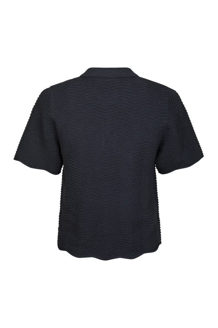 Neo Noir - Soko Wave Knit Tee 164605 - 678 - Midnight Blue