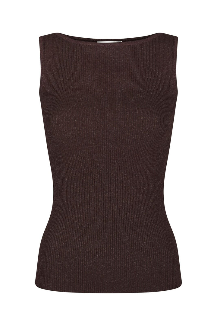 Neo Noir - Talia Glitter Knit Top 161298 - 174 - Burgundy