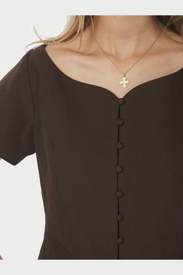 Neo Noir - Tango Structure Top 165513 - 676 - Dark Brown