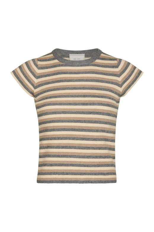 Neo Noir - Tirra Simple Stripe Knit Top 166630 - 130 - Grey