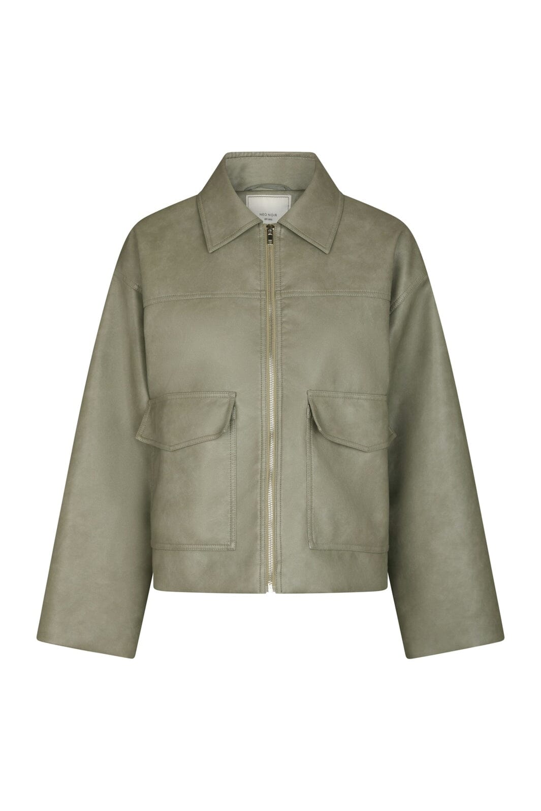 Neo Noir - Titan Faux Leather Jacket 164002 - 232 - Soft Green