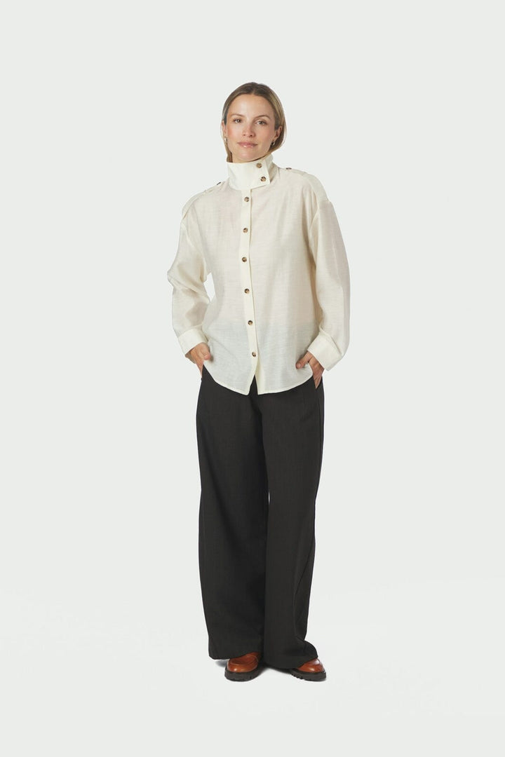 Neo Noir - Tracey Solid Shirt 169776 - 122 - Creme