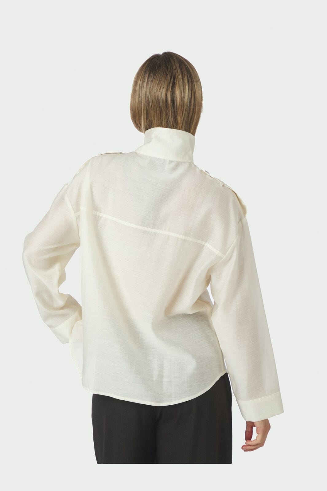 Neo Noir - Tracey Solid Shirt 169776 - 122 - Creme