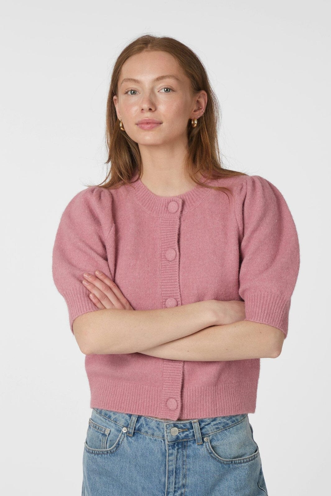 Neo Noir - Trudy Knit Cardigan 160760 - 165 - Rose