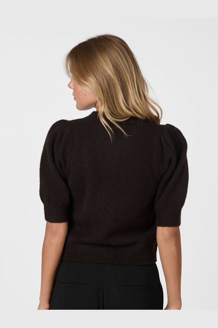 Neo Noir - Trudy Knit Cardigan 160760 - 676 - Dark Brown