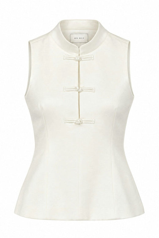Neo Noir - Vada Heavy Sateen Top 170595 - 621 - Pearl Toppe 