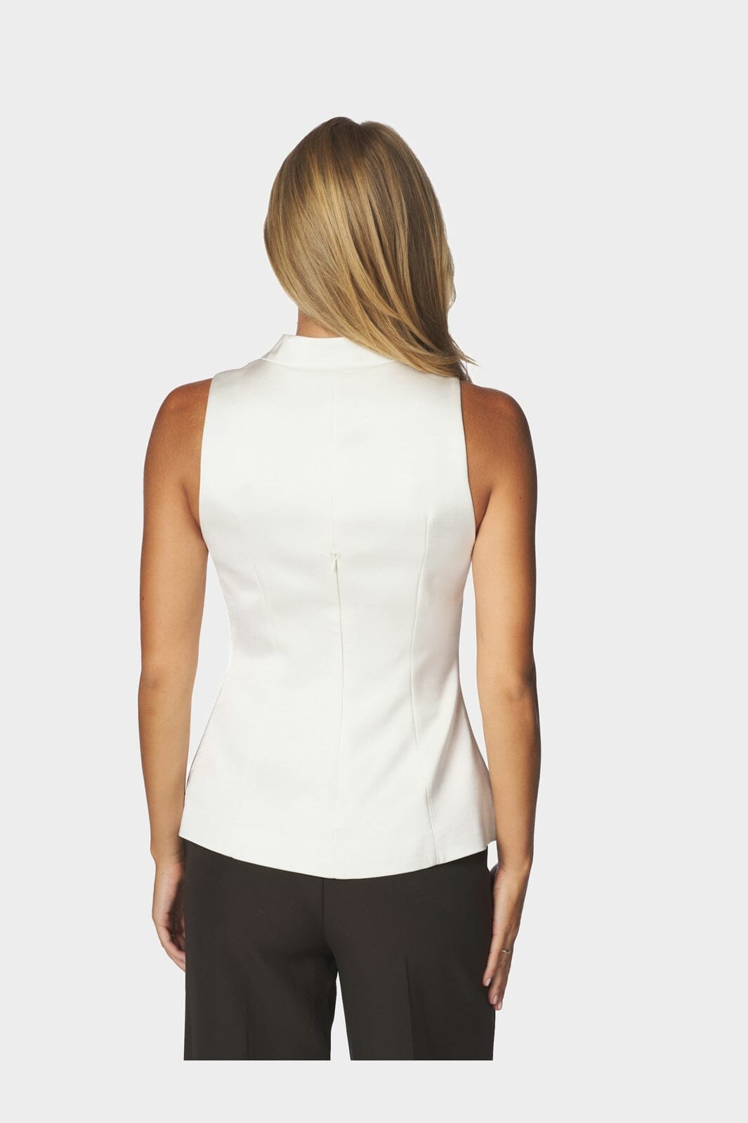 Neo Noir - Vada Heavy Sateen Top 170595 - 621 - Pearl