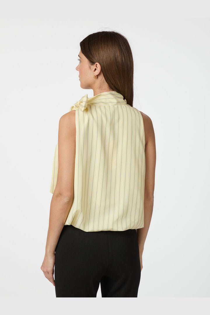 Neo Noir - Veda Stripe Top 165002 - 191 - Light Yellow