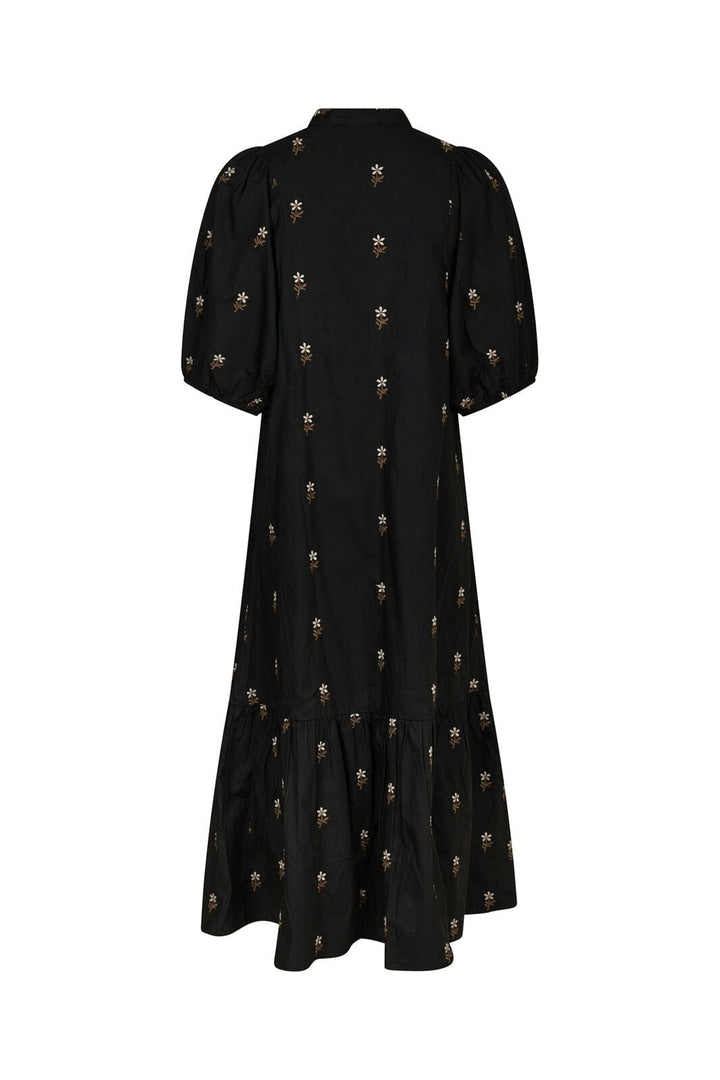 Neo Noir - Veronica Flower Emb Dress 166846 - 100 - Black