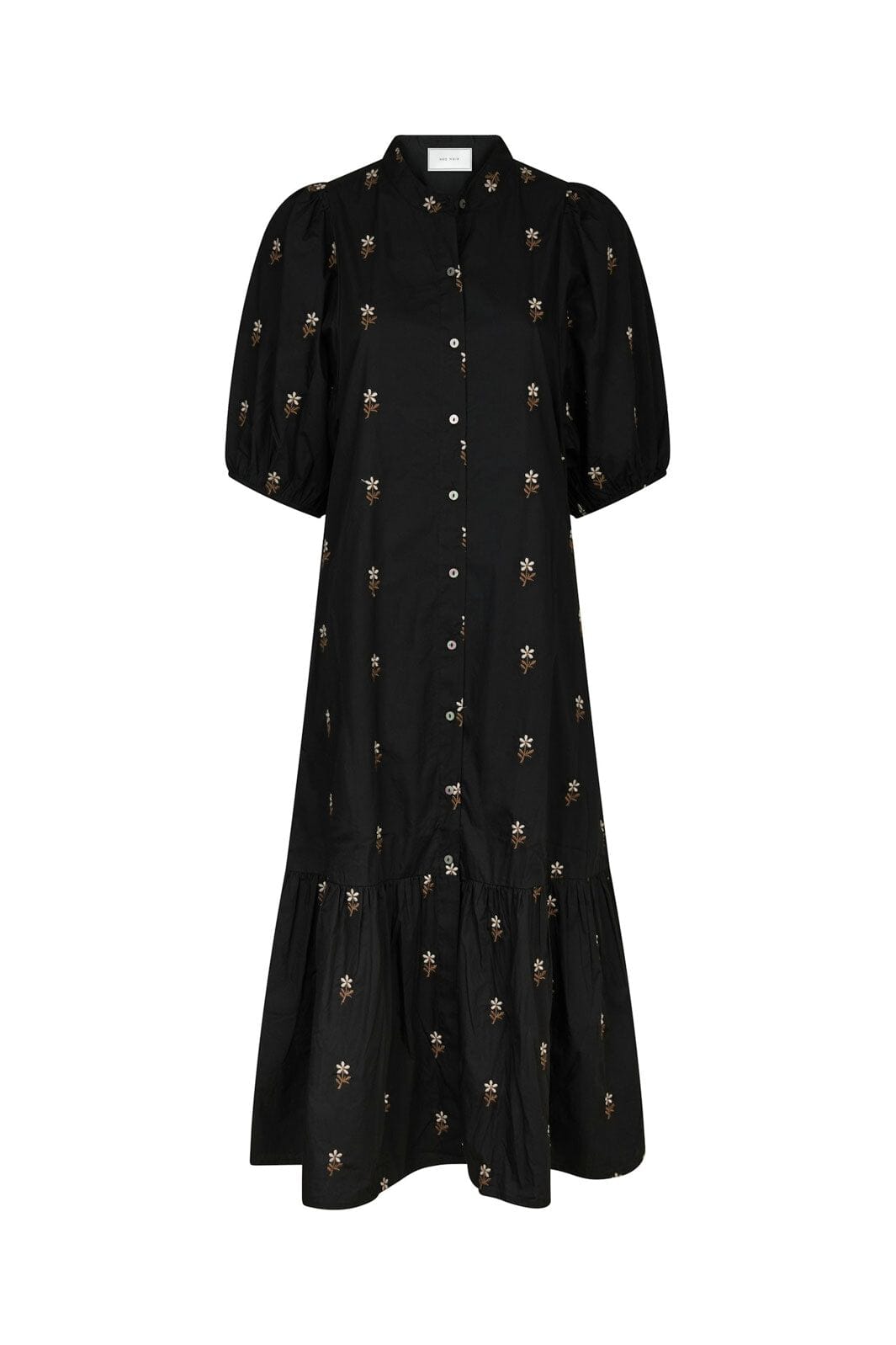 Neo Noir - Veronica Flower Emb Dress 166846 - 100 - Black