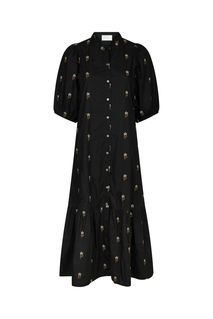 Neo Noir - Veronica Flower Emb Dress 166846 - 100 - Black
