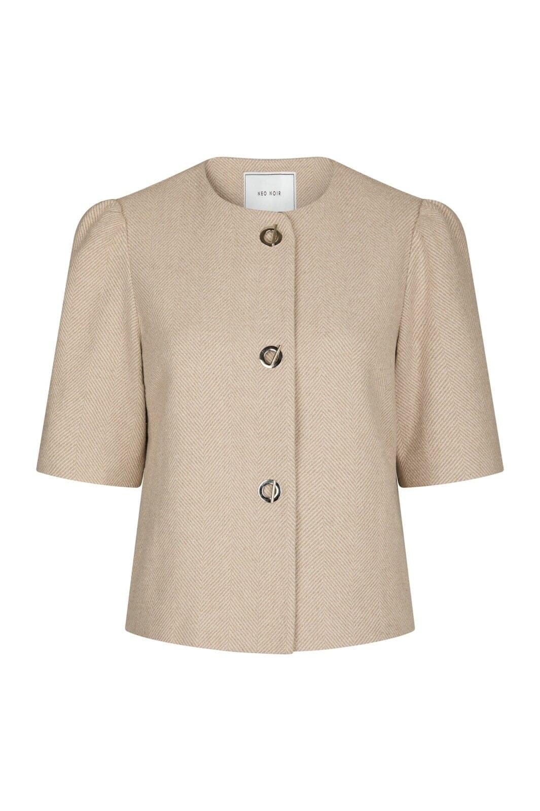 Neo Noir - Xanthe Light Herringbone Blazer 167111 - 213 - Sand