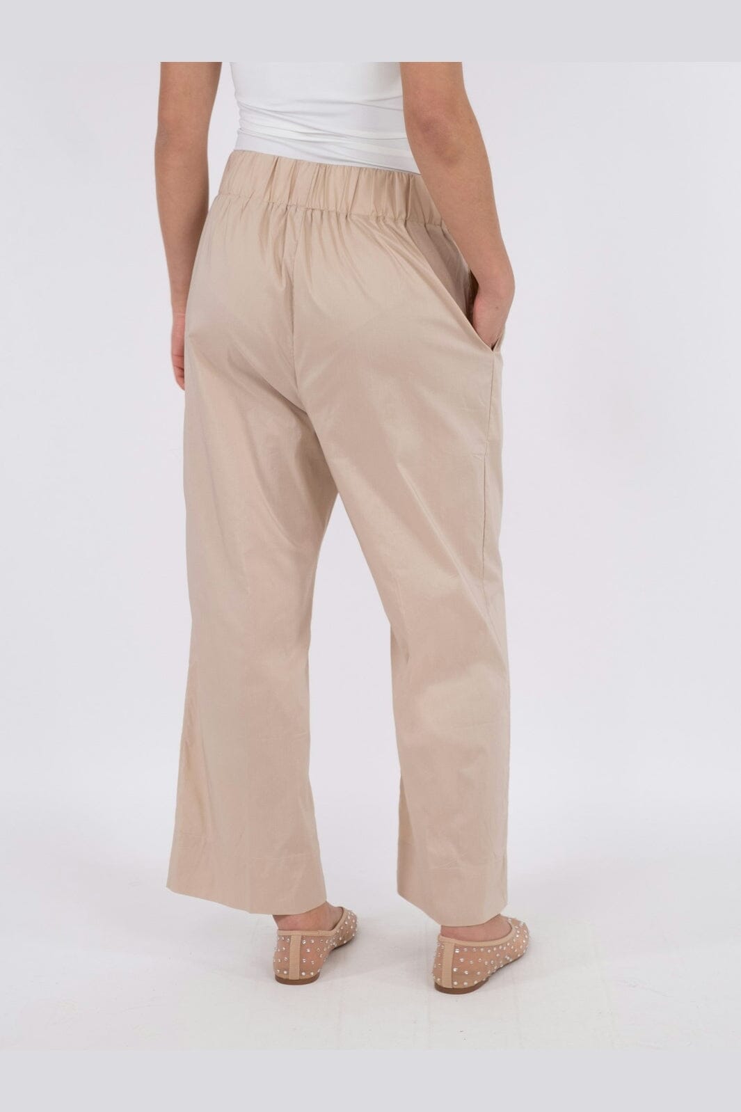 Neo Noir - Yana Poplin Pants 157270 - 125 - Dark Sand