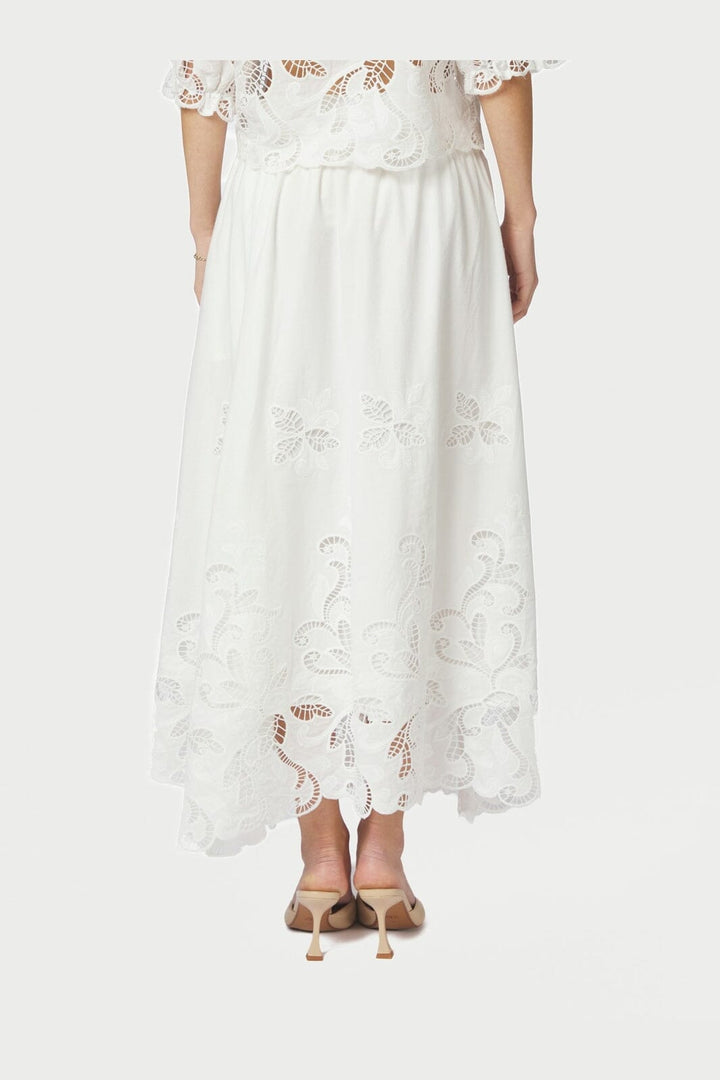 Neo Noir - Yara Long Emb Skirt 168438 - 120 - White