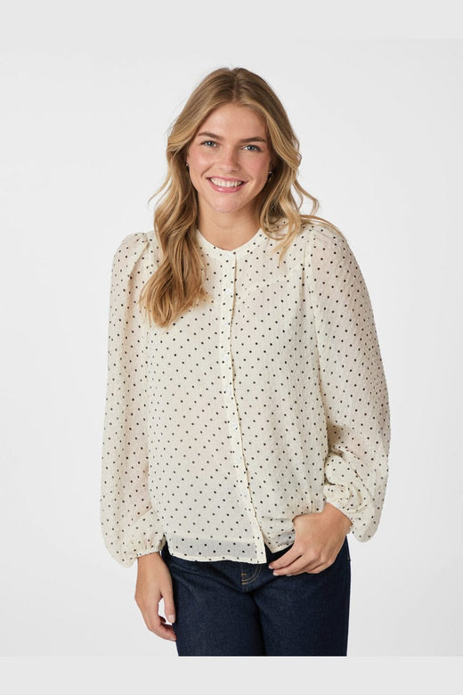 Neo Noir - Yrima Dot Blouse 166076 - 120 - White