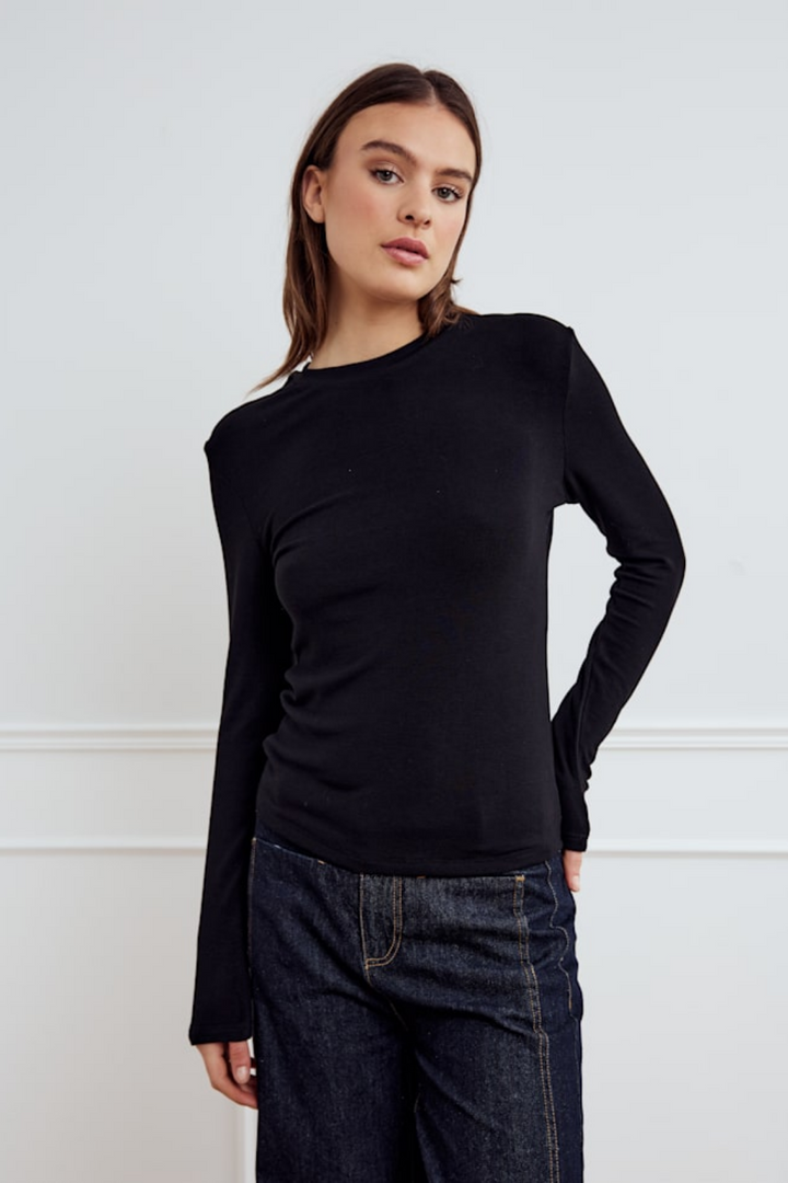 Noella - Lidie Ls Top 14090001 - 004 - Black