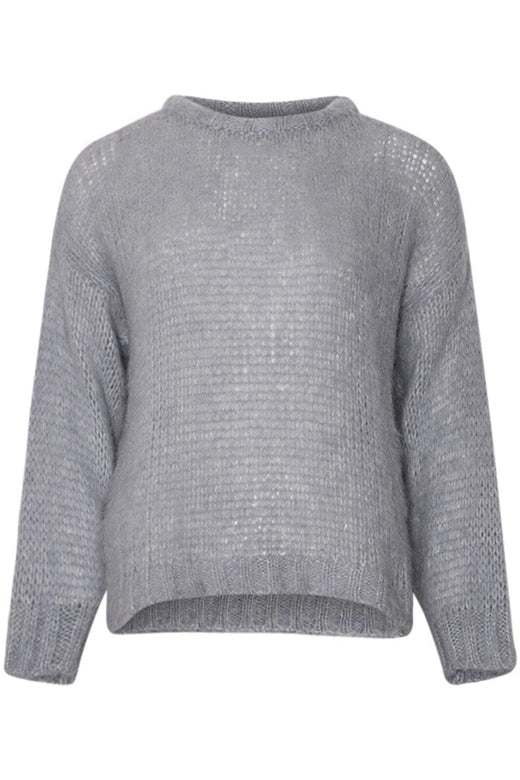 Noella - Delta Knit Sweater 12160008 - 1386 - Dove Blue Strikbluser 