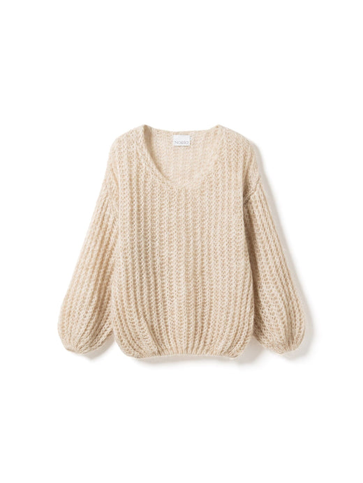 Noella - Joseph Knit Sweater - 023 Beige Strikbluser 