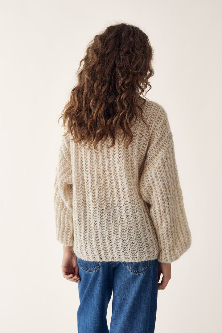 Noella - Joseph Knit Sweater - 023 Beige Strikbluser 
