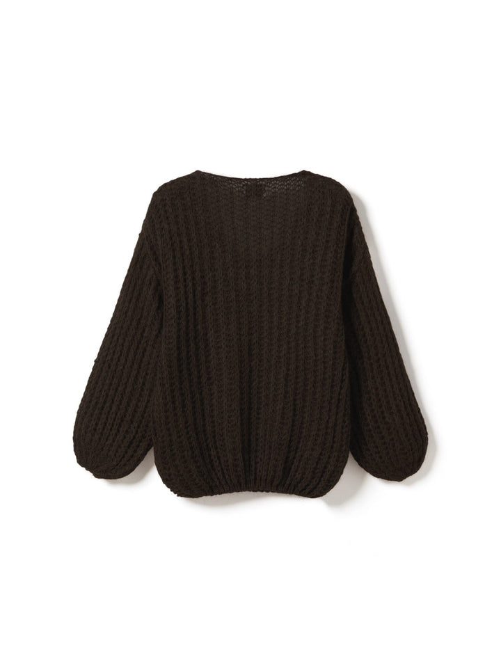 Noella - Joseph Knit Sweater 12265001 - 548 - Dark Brown Strikbluser 