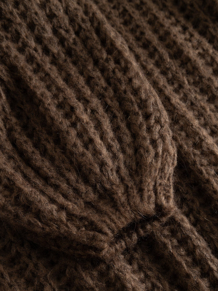 Noella - Joseph Knit Sweater - 1286 Chocolate Melange Strikbluser 