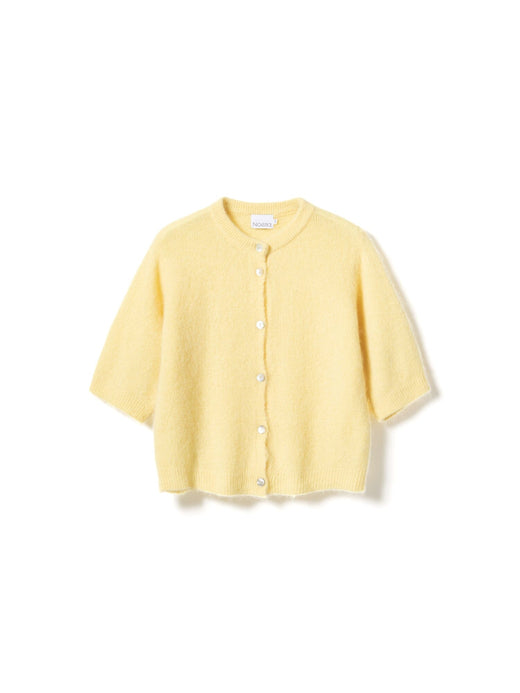 Noella - Kae Ss Knit Cardigan 12940086 - 260 - Light Yellow Cardigans 
