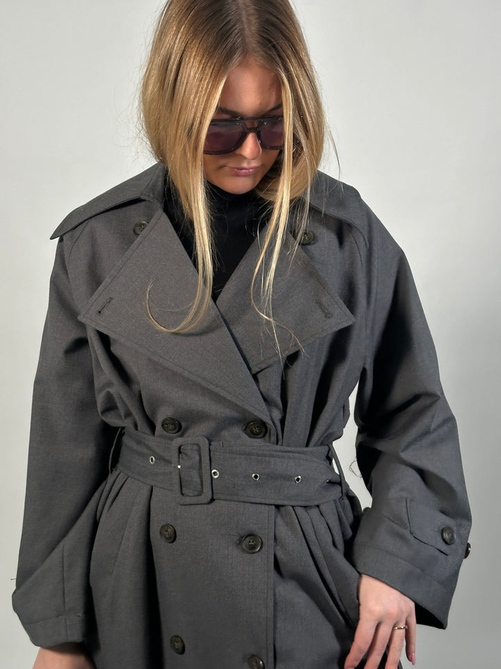 Noella - Kealyn Coat - 019 Dark Grey Melange Jakker 