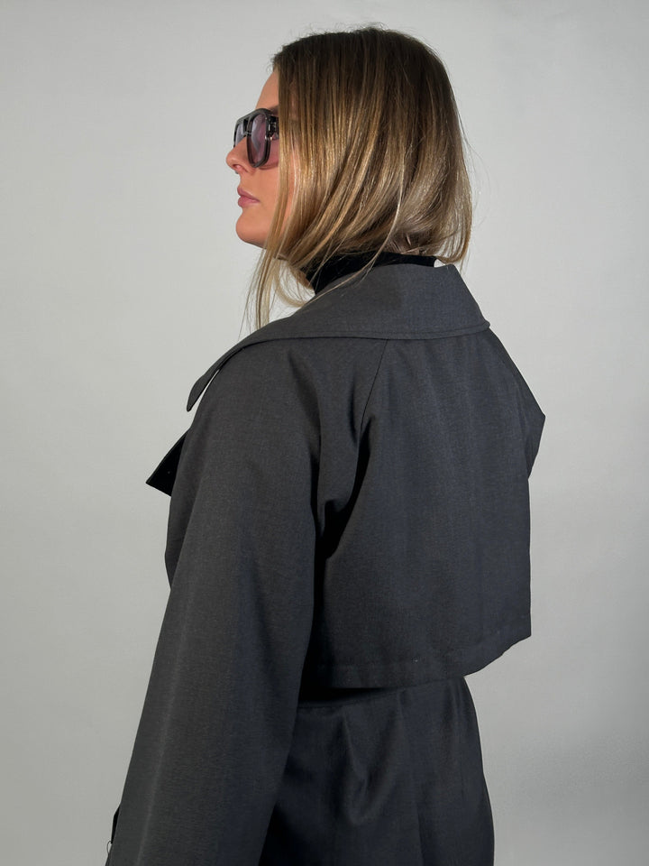 Noella - Kealyn Coat - 019 Dark Grey Melange Jakker 