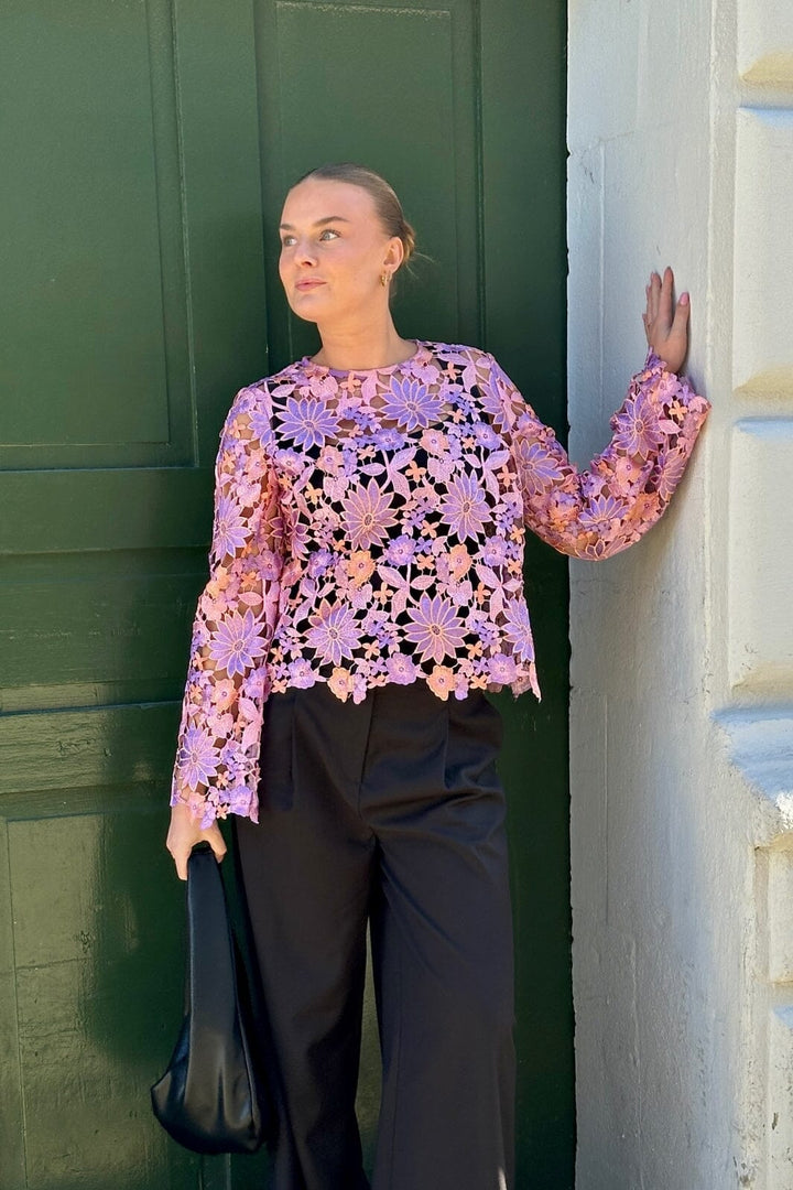 Noella - Kezzie Blouse - 515 Lilac Mix Toppe 