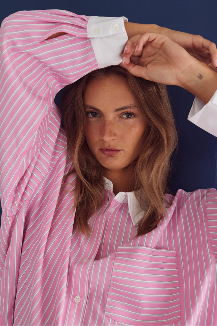 Noella - Lakelynn Shirt 13390002 - 1331 Carsyn Pink Stripe