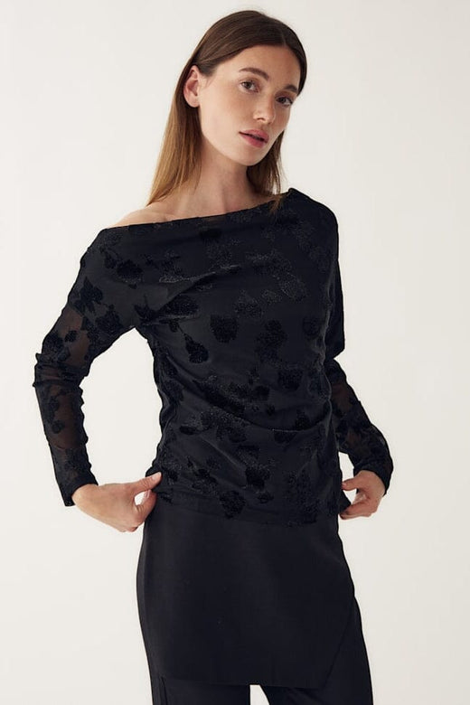 Noella - Lanna Top 14600002 - 004 - Black Bluser 