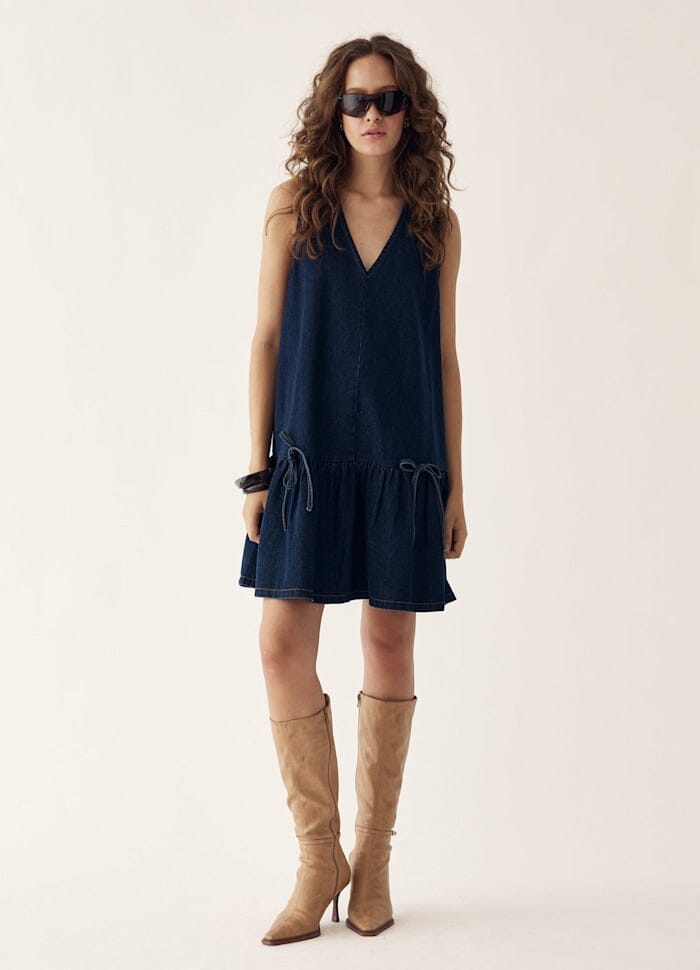 Noella - Lavona Dress 13730005 - 1360 - Blue Unwashed Kjoler 