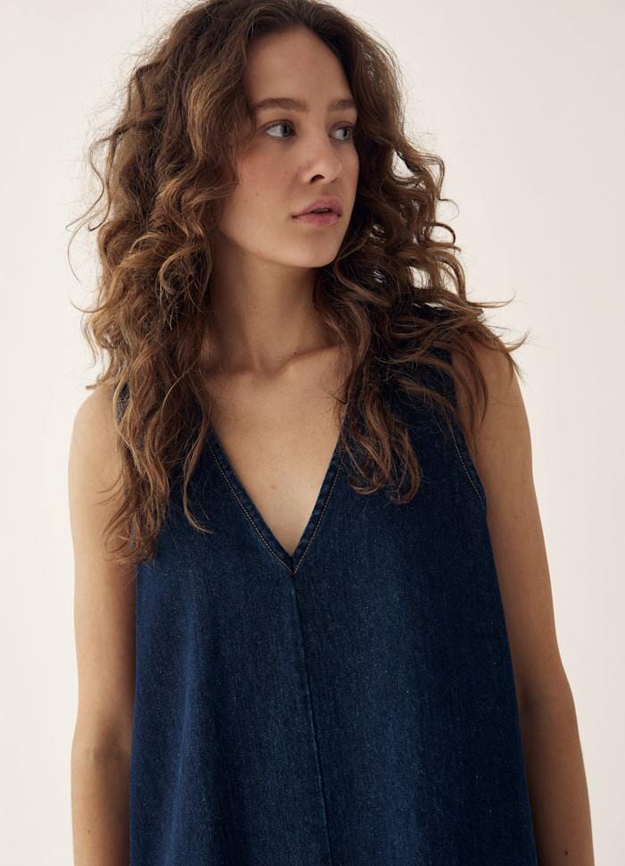 Noella - Lavona Dress 13730005 - 1360 - Blue Unwashed Kjoler 