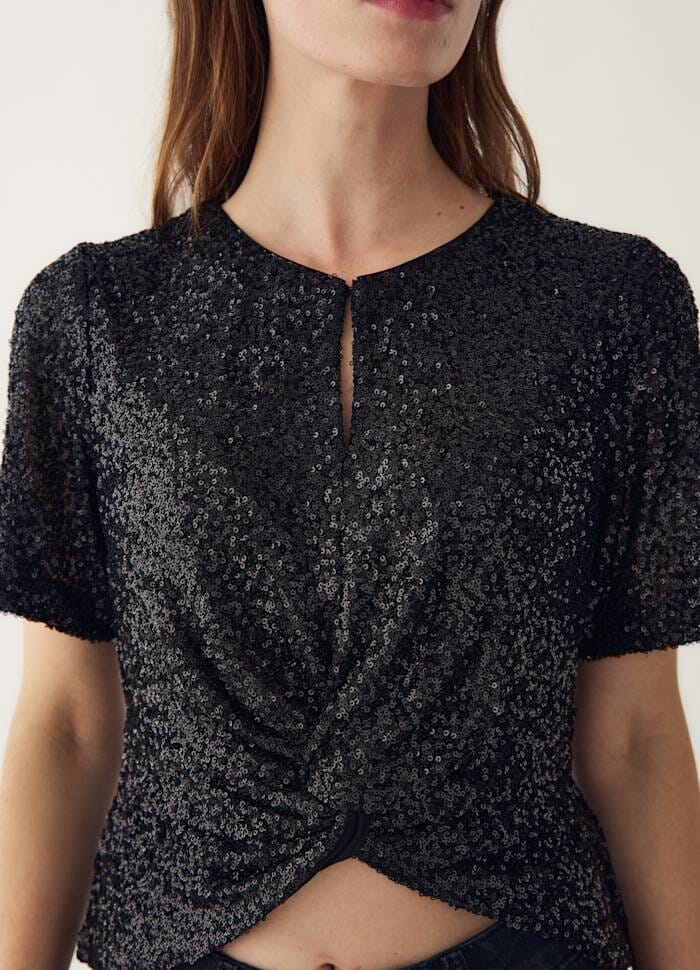 Noella - Lemon Blouse 11670004 - 004 - Black Bluser 